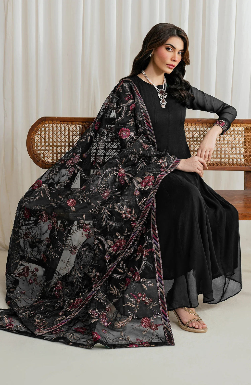 Zarif - ZRF-Emc-07 Embroidered Chiffon