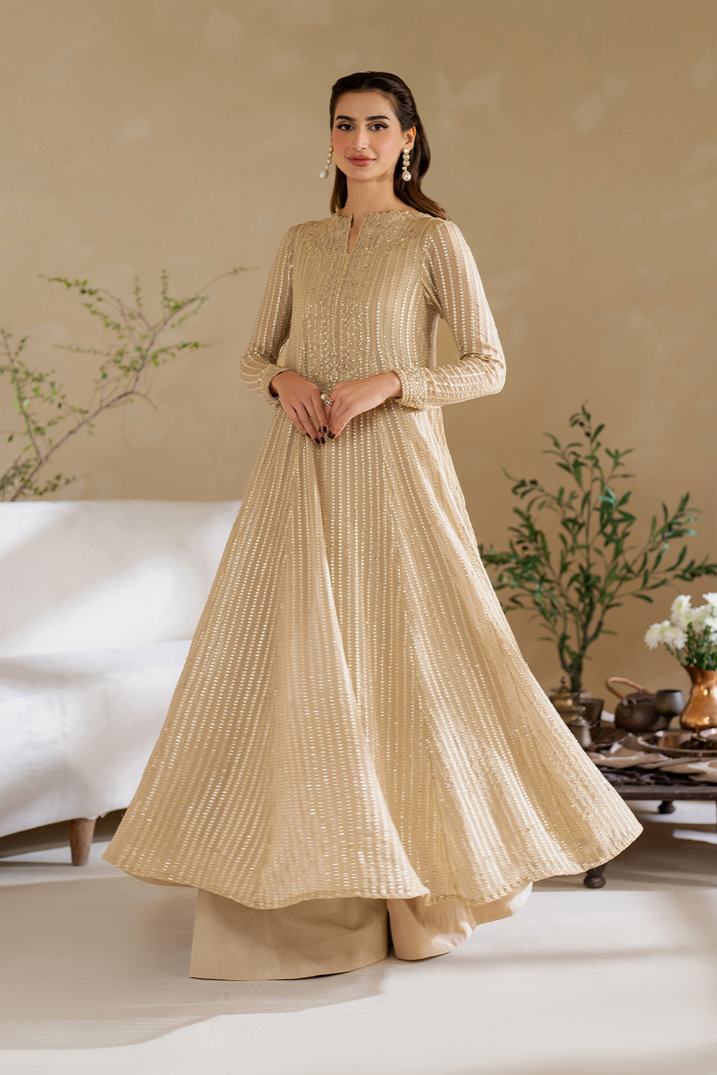 Iznik - Cc-58 Embroidered Chiffon