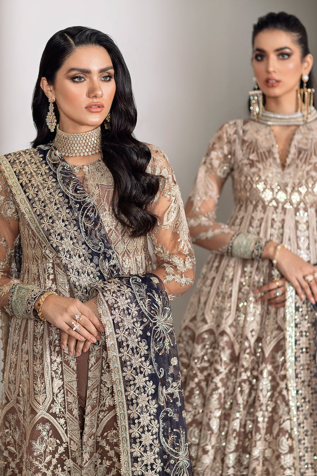 Baroque - Embroidered Net Ch09-07 Unstitched