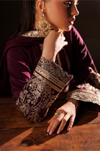 Iznik - Ue-733 Embroidered Ramen Silk