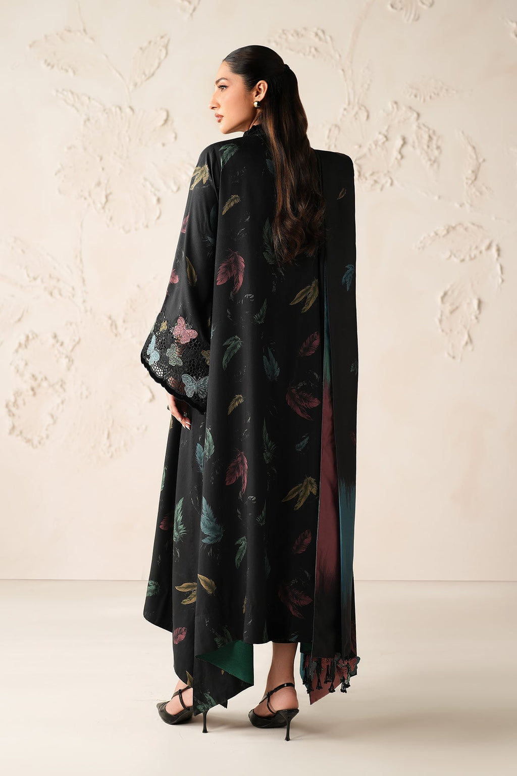 Baroque - Embroidered Viscose Silk SF-4308