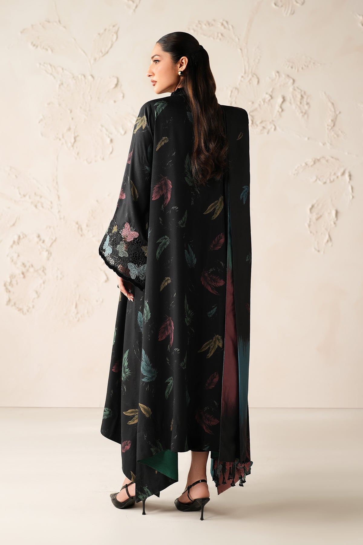 Baroque - Embroidered Viscose Silk SF-4308