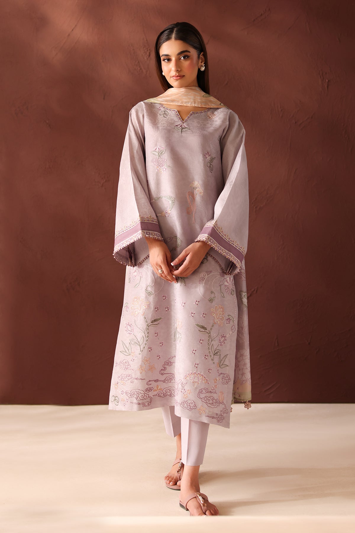 Baroque - Embroidered Self Jacquard UF-4484