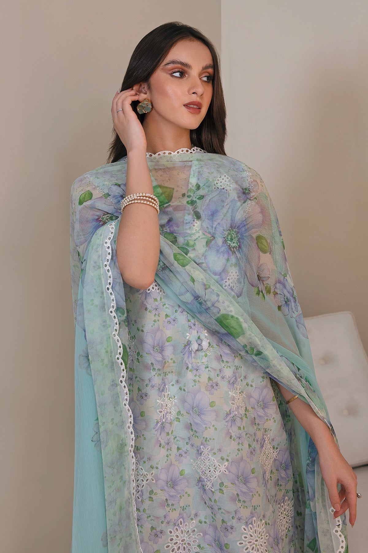 Baroque - Embroidered  Lawn UF-357