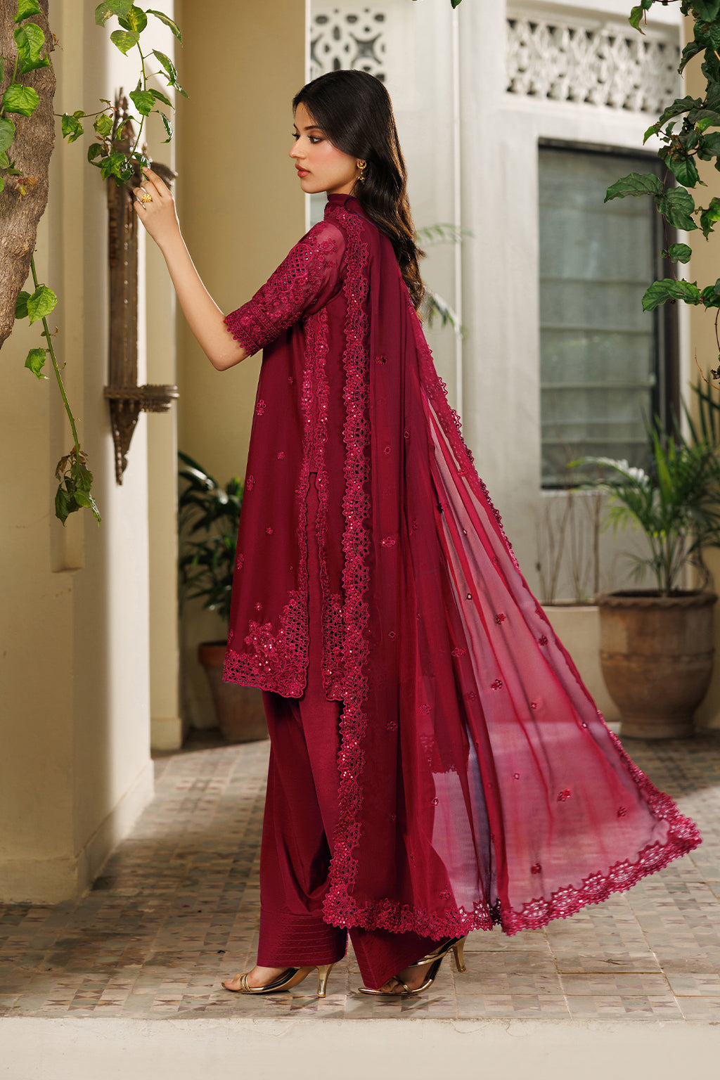 Iznik - Cc-97 Embroidered Chiffon