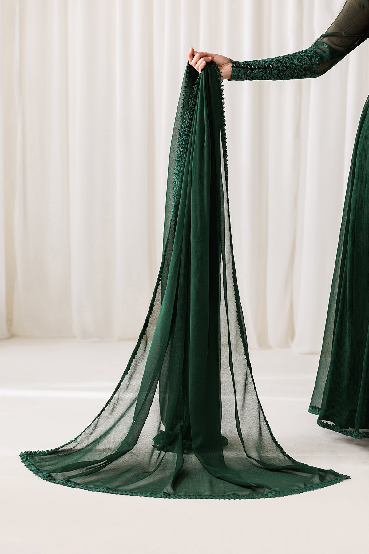 Baroque - Plain Chiffon Dupatta-100