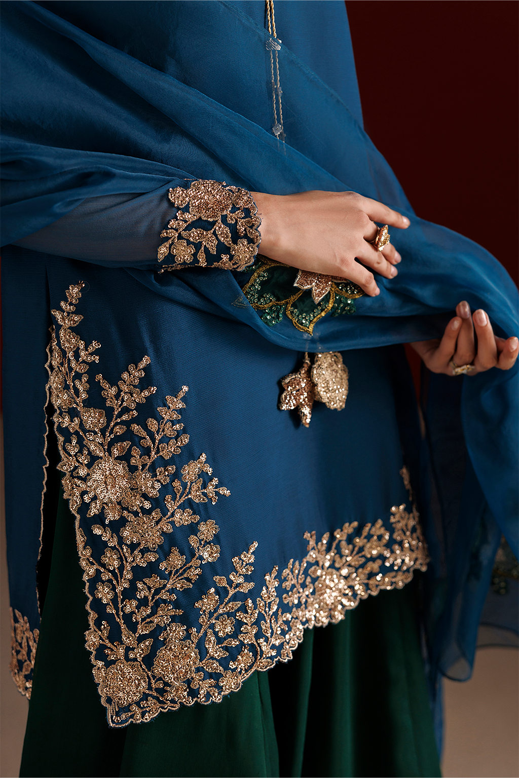 Iznik - Cc-102 Embroidered Chiffon