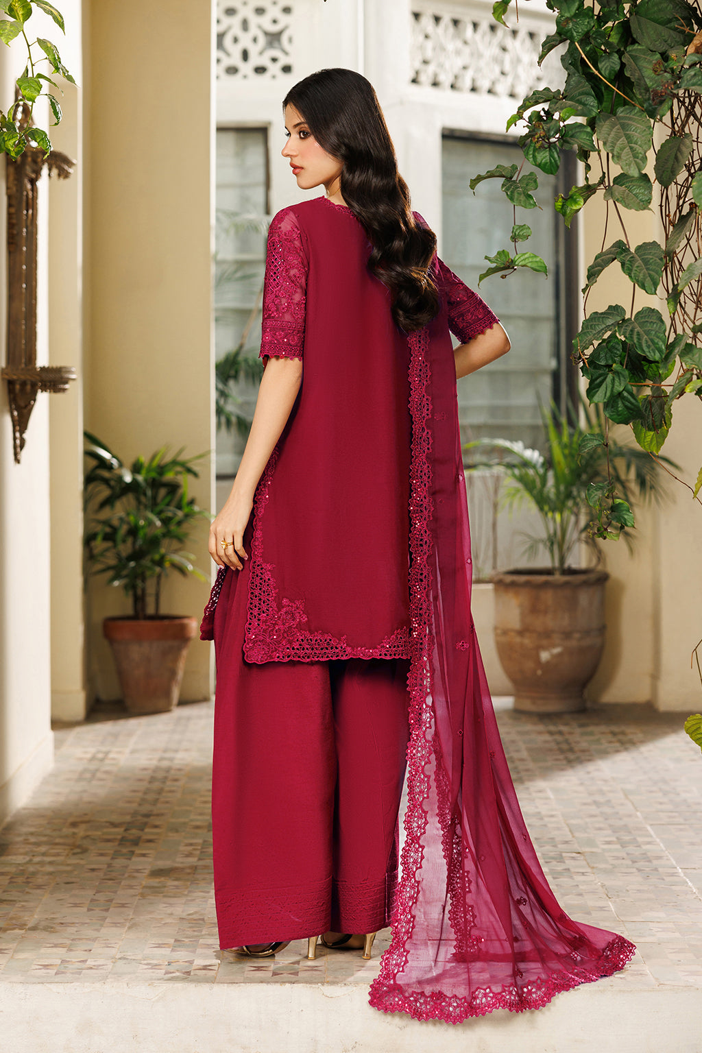 Iznik - Cc-97 Embroidered Chiffon