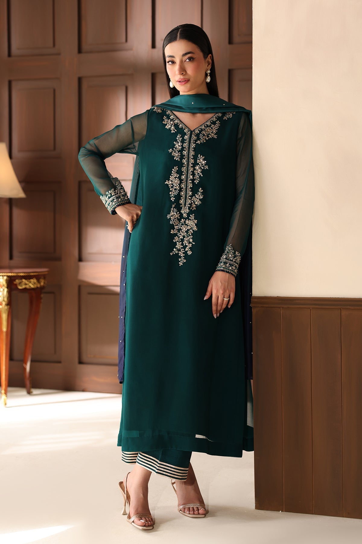 Baroque - Embroidered Chiffon PR-1361