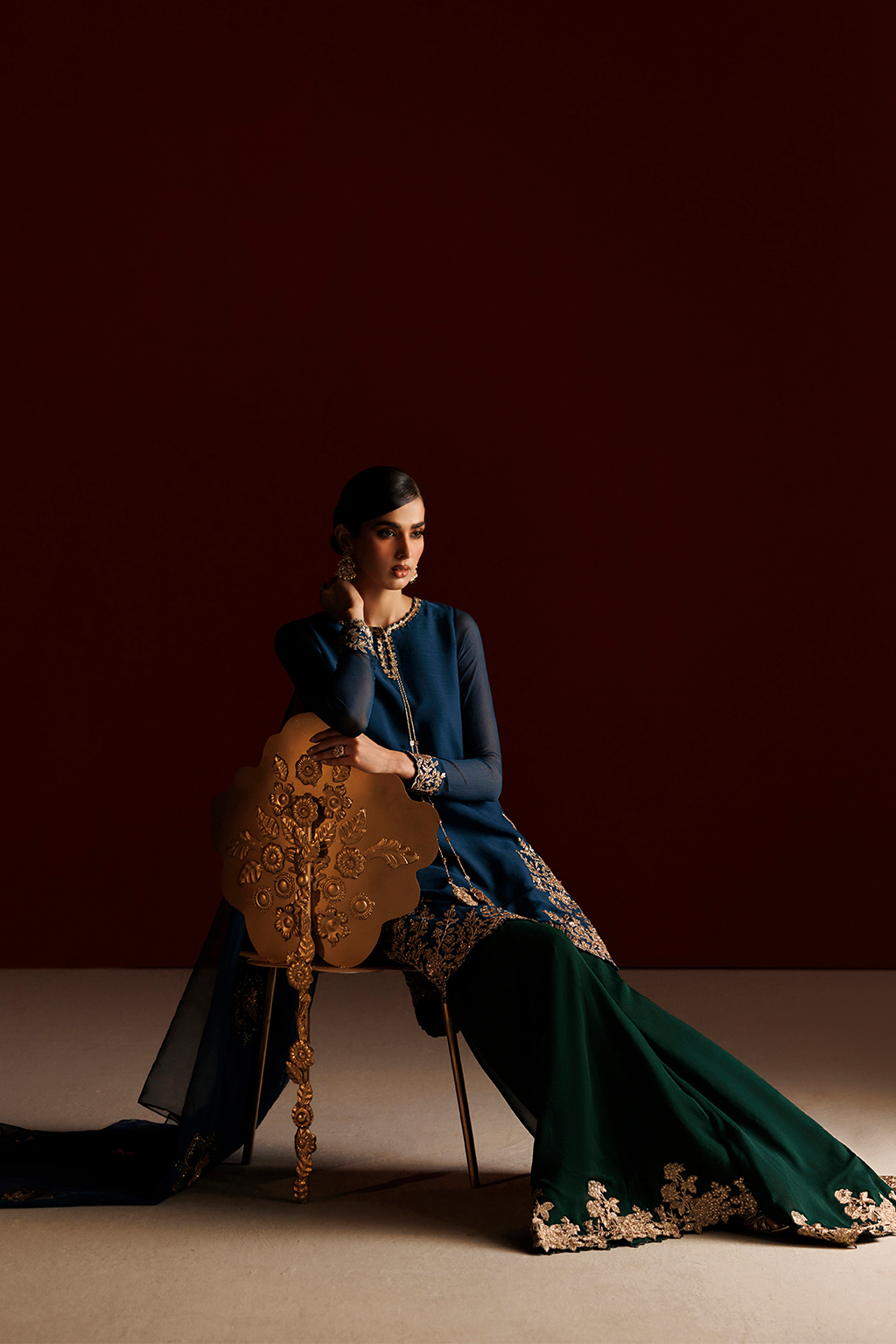 Iznik - Cc-102 Embroidered Chiffon