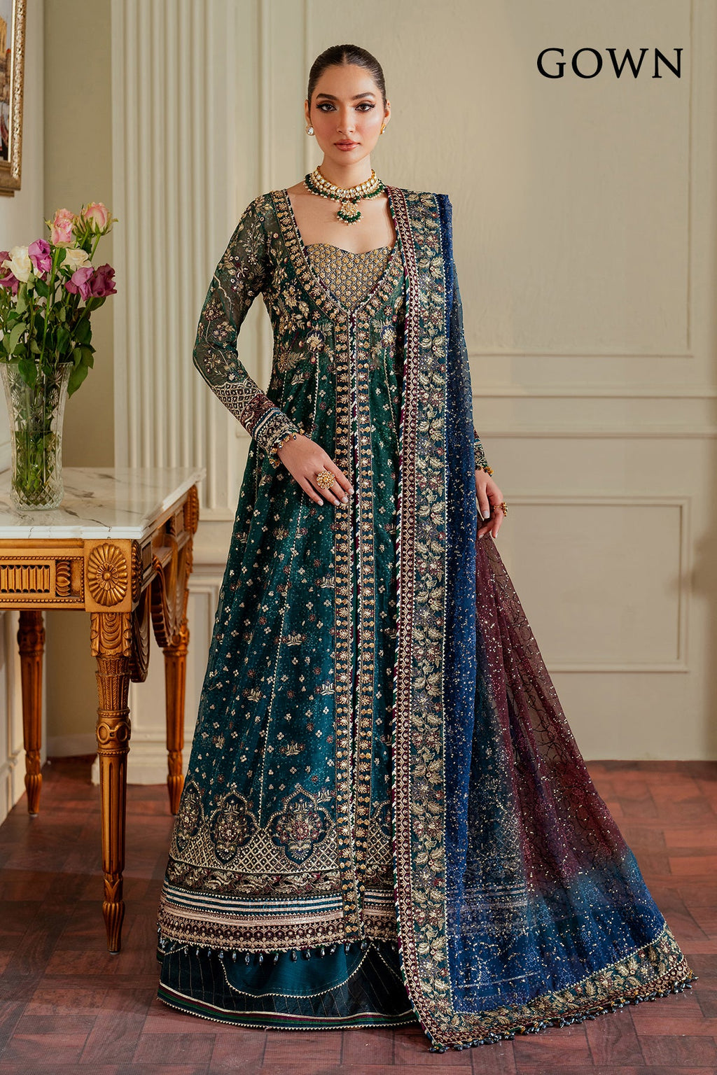 Baroque - Embroidered Chiffon Ch13-03 Stitched
