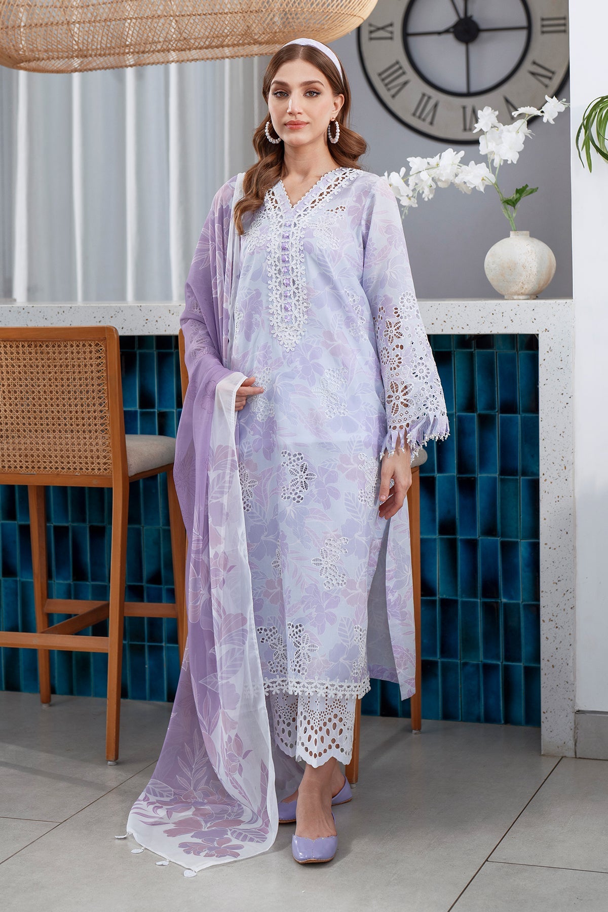 Baroque - Embroidered PRinted Lawn UF-4073