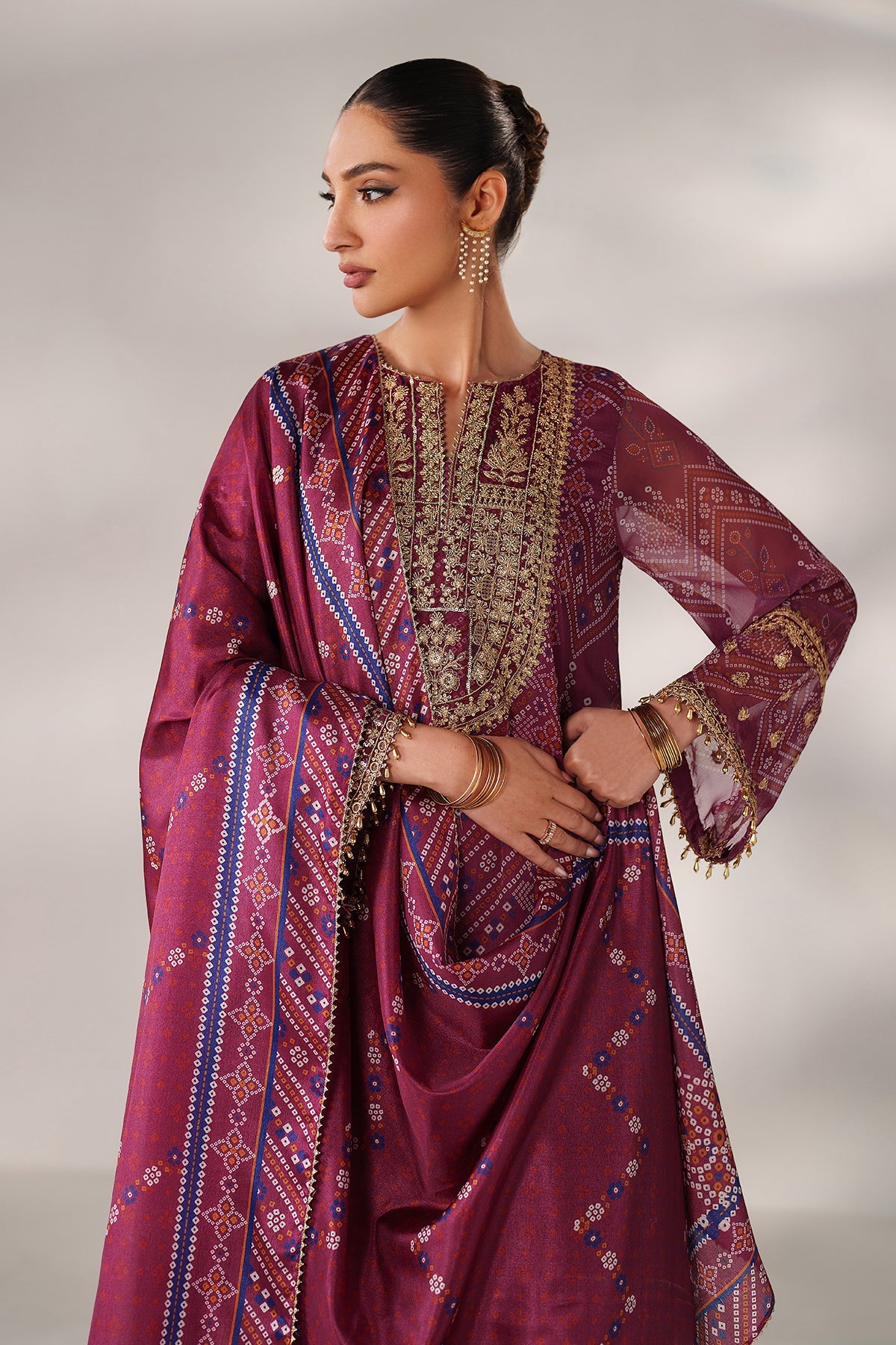 Baroque - Embroidered Chiffon SF-4390
