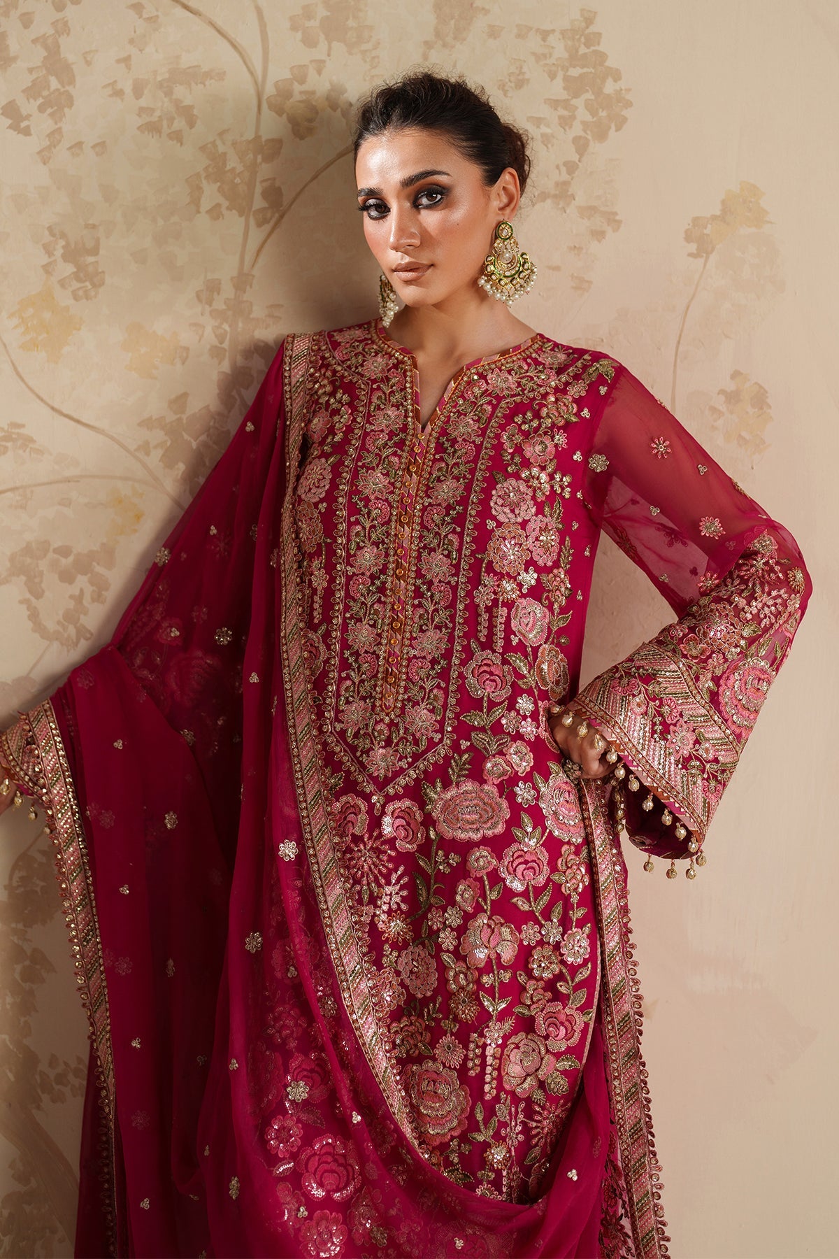 Baroque - Embroidered Chiffon UF-4363