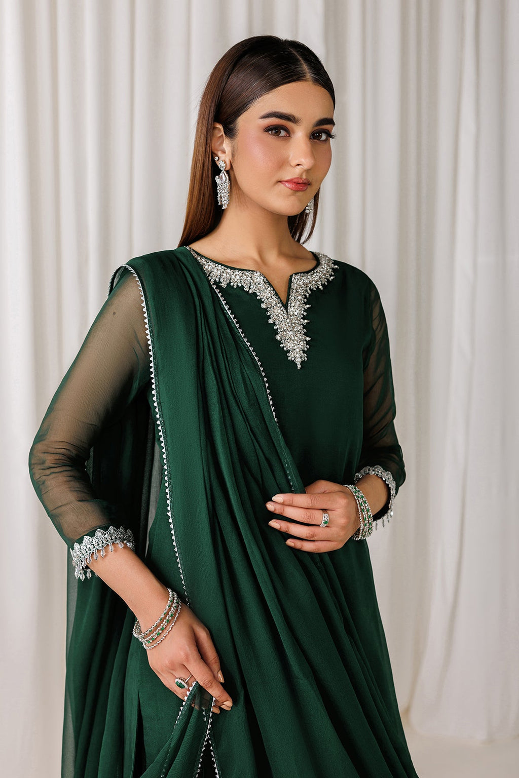 Baroque - Embroidered Chiffon En-1291