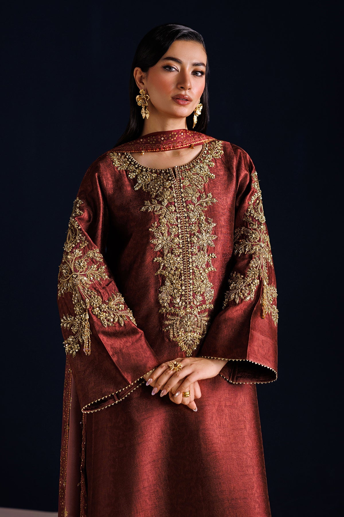 Baroque - Embroidered Sheesha Silk PR-1313