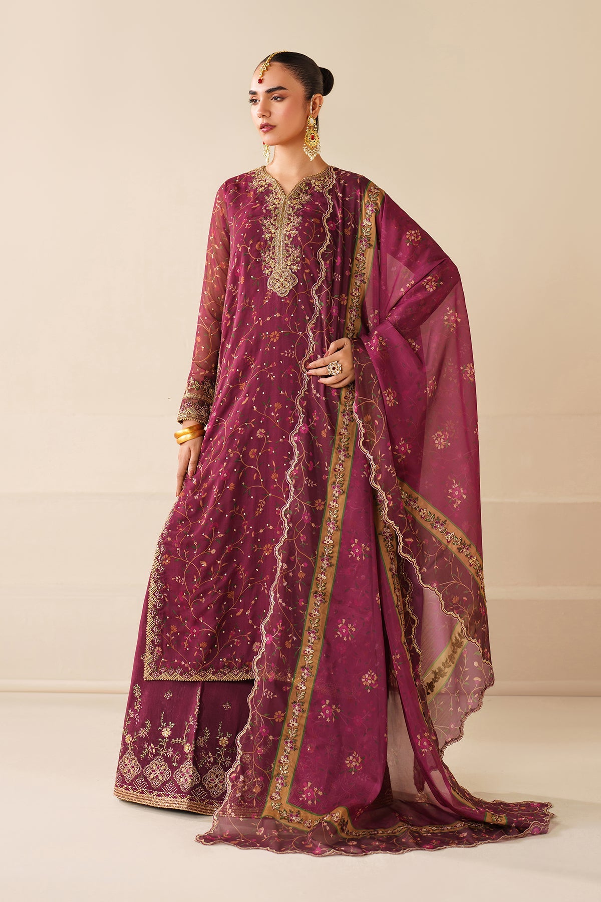 Baroque - Embroidered Chiffon UF-4277