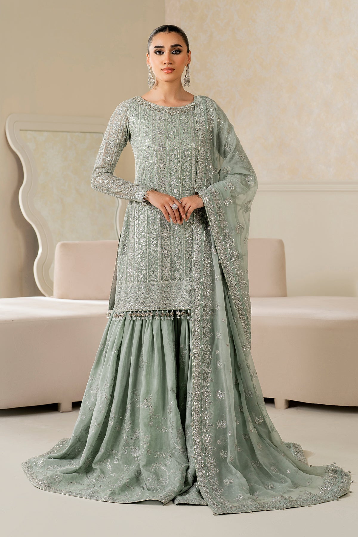 Baroque - Embroidered Chiffon UF-4160