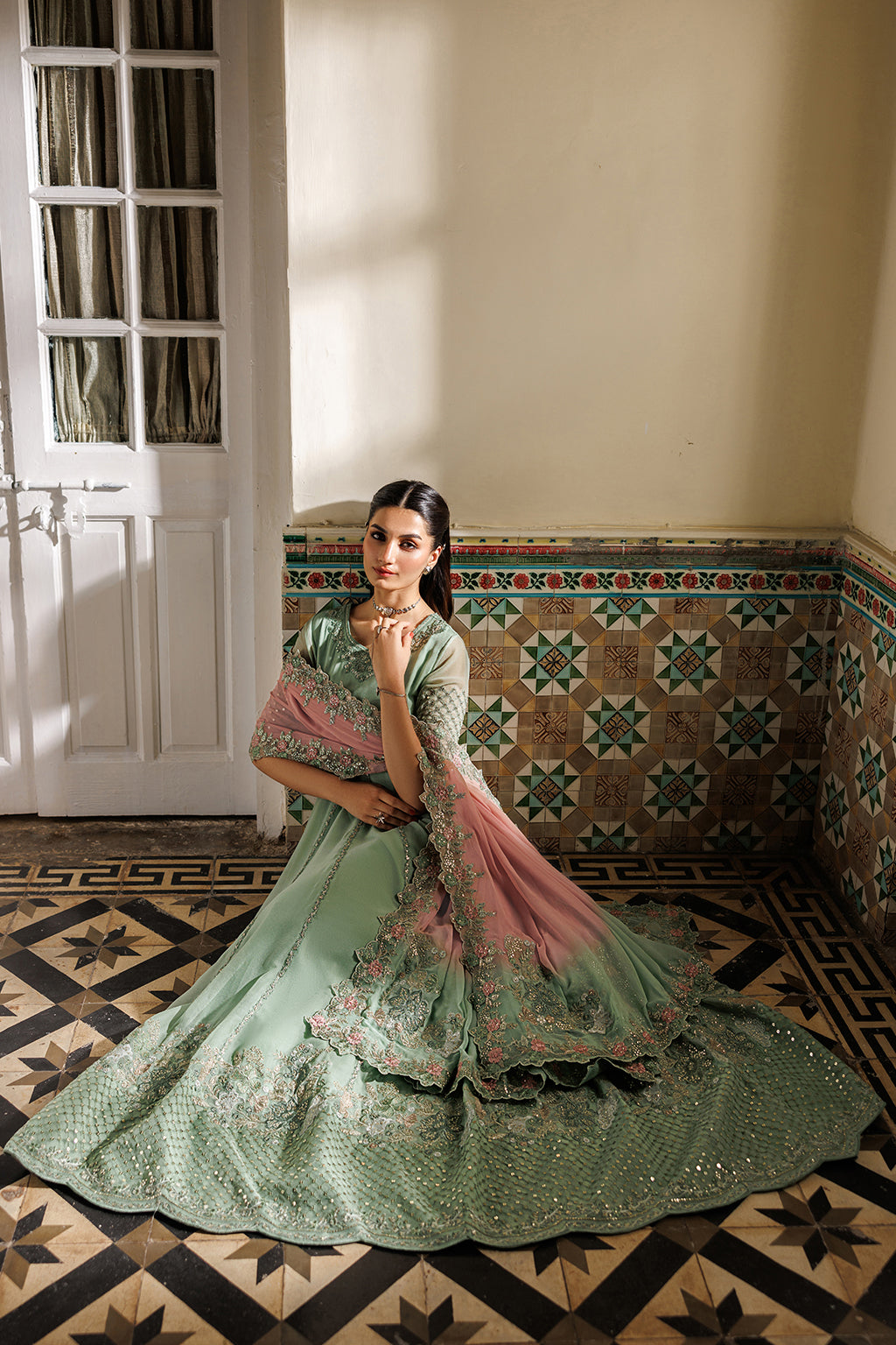Iznik - Cc-99 Embroidered Chiffon