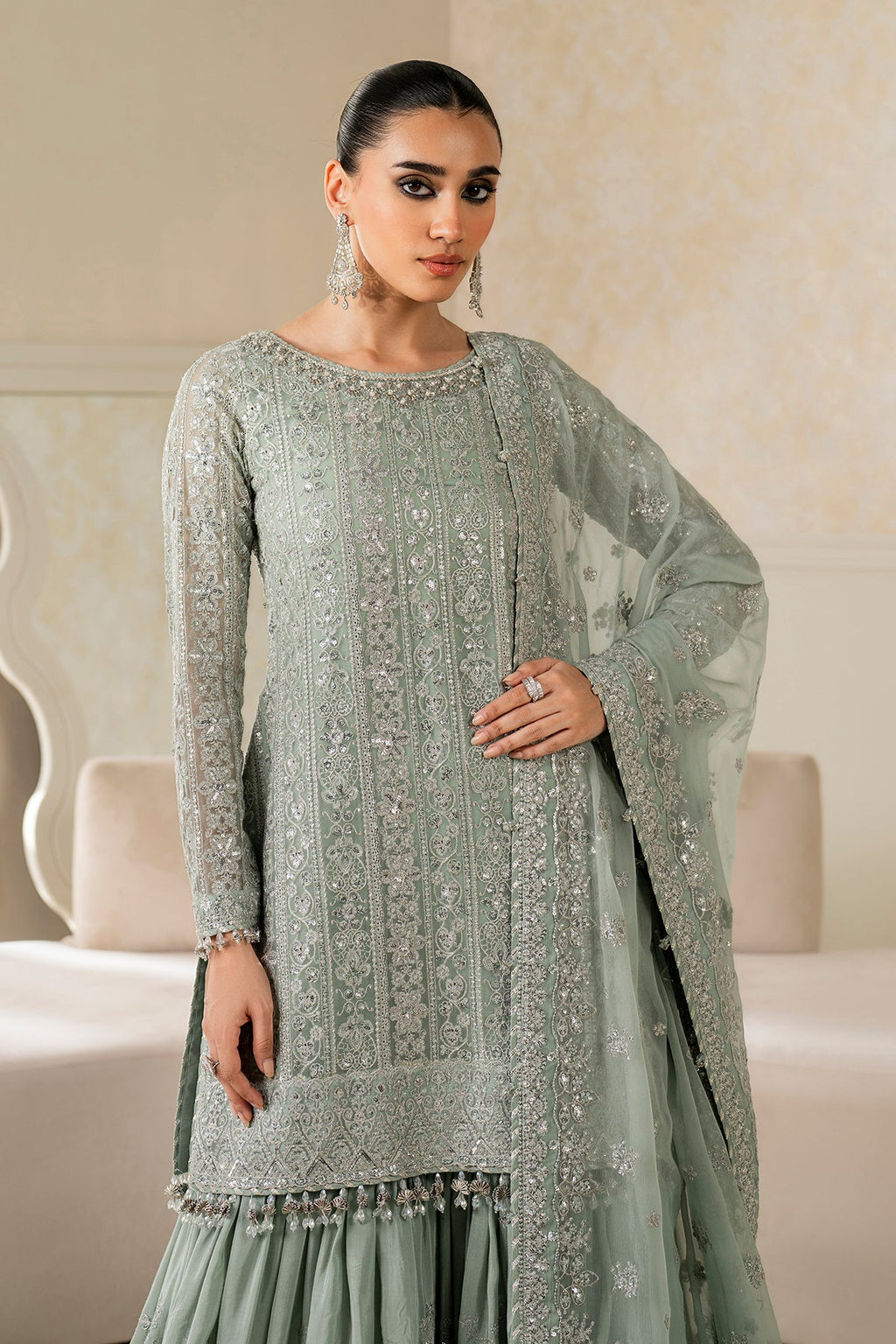 Baroque - Embroidered Chiffon UF-4160