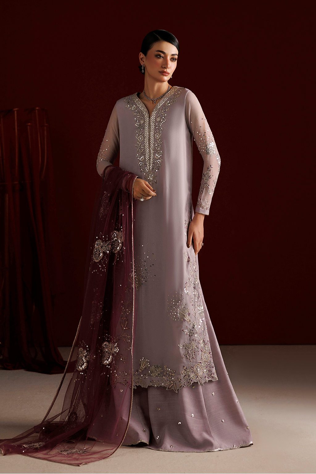 Iznik - Cc-110 Embroidered Chiffon