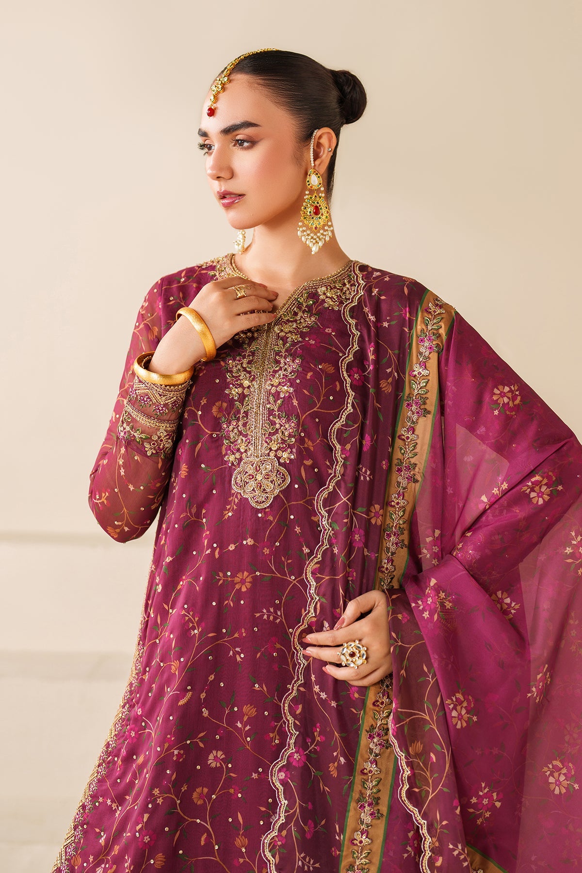 Baroque - Embroidered Chiffon UF-4277