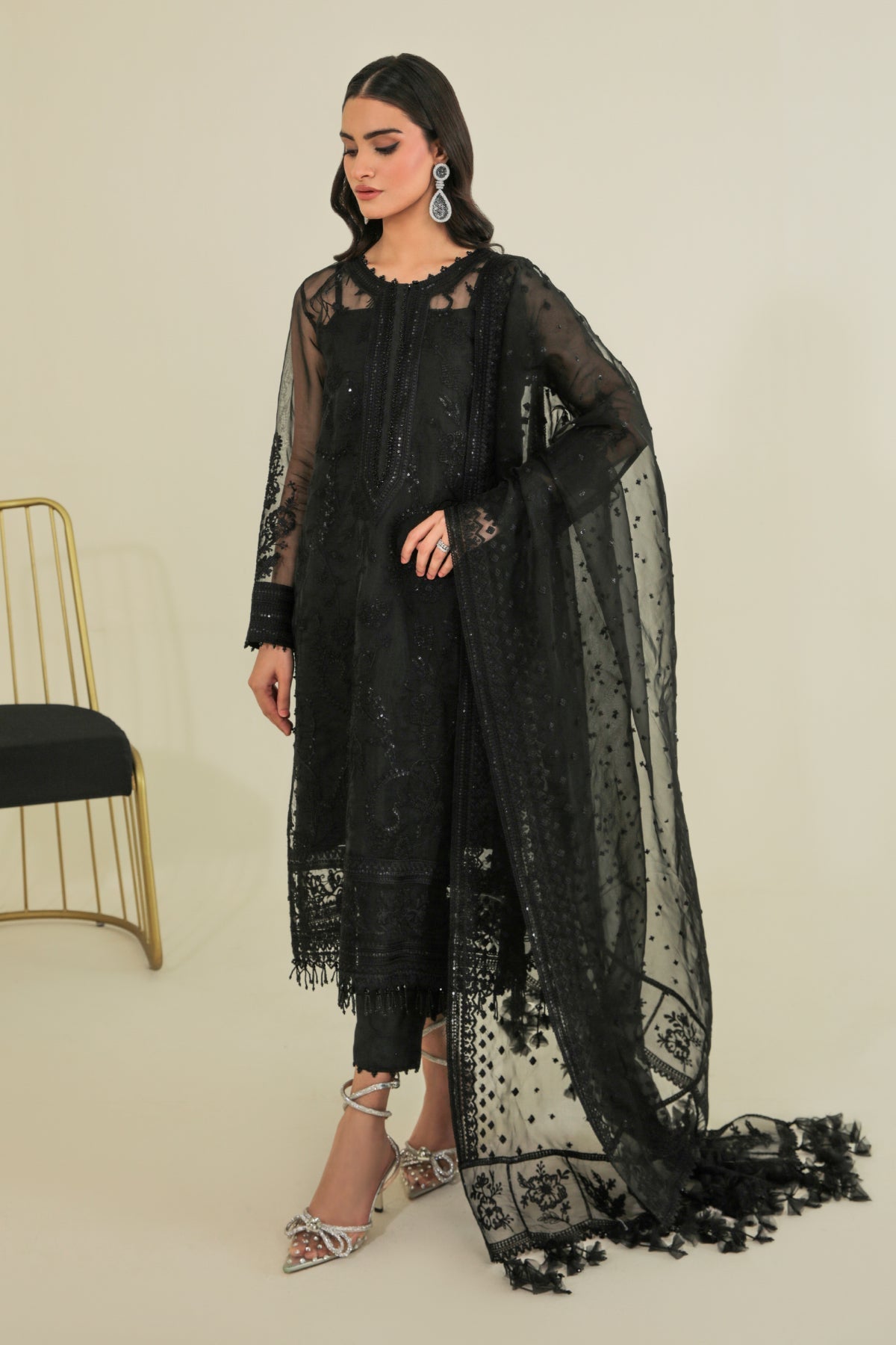 Baroque - Embroidered Organza SF-235