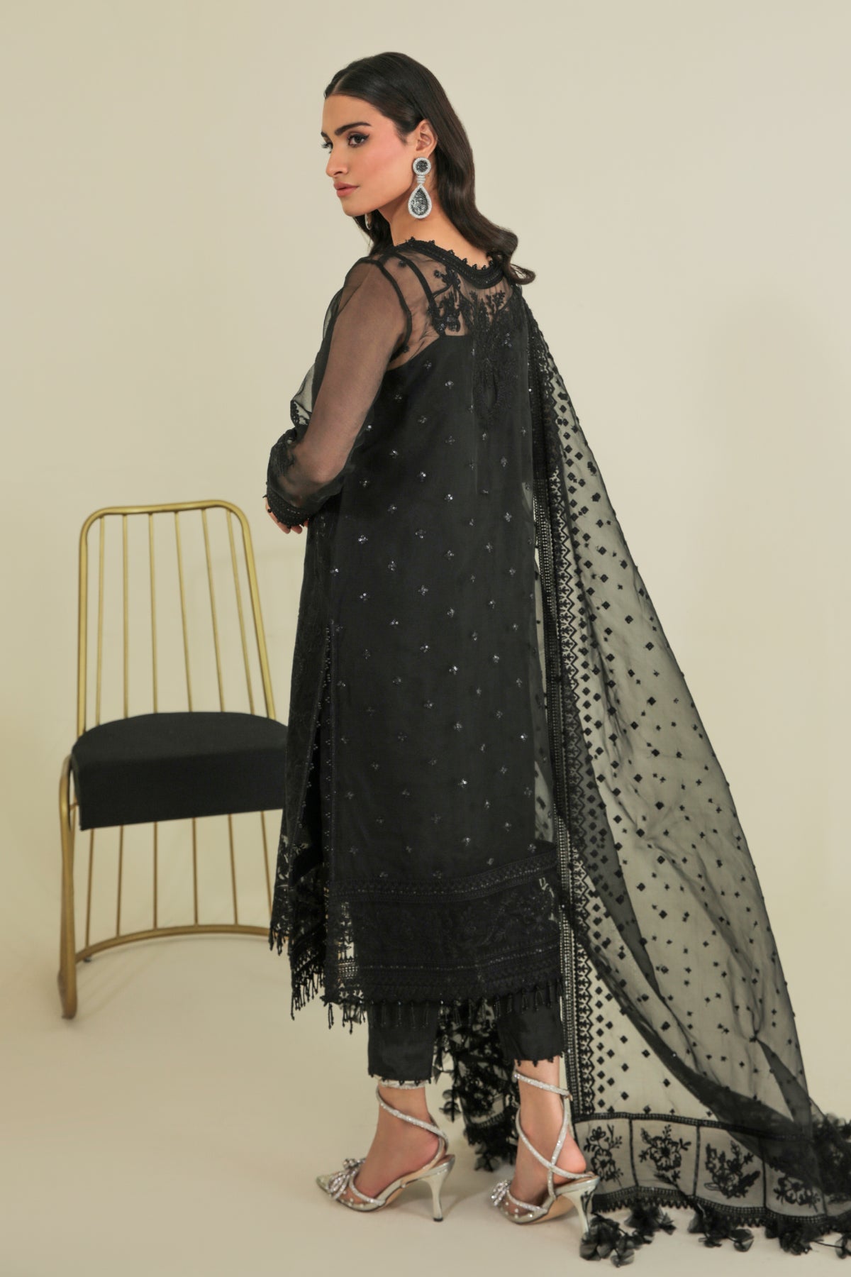Baroque - Embroidered Organza UF-235