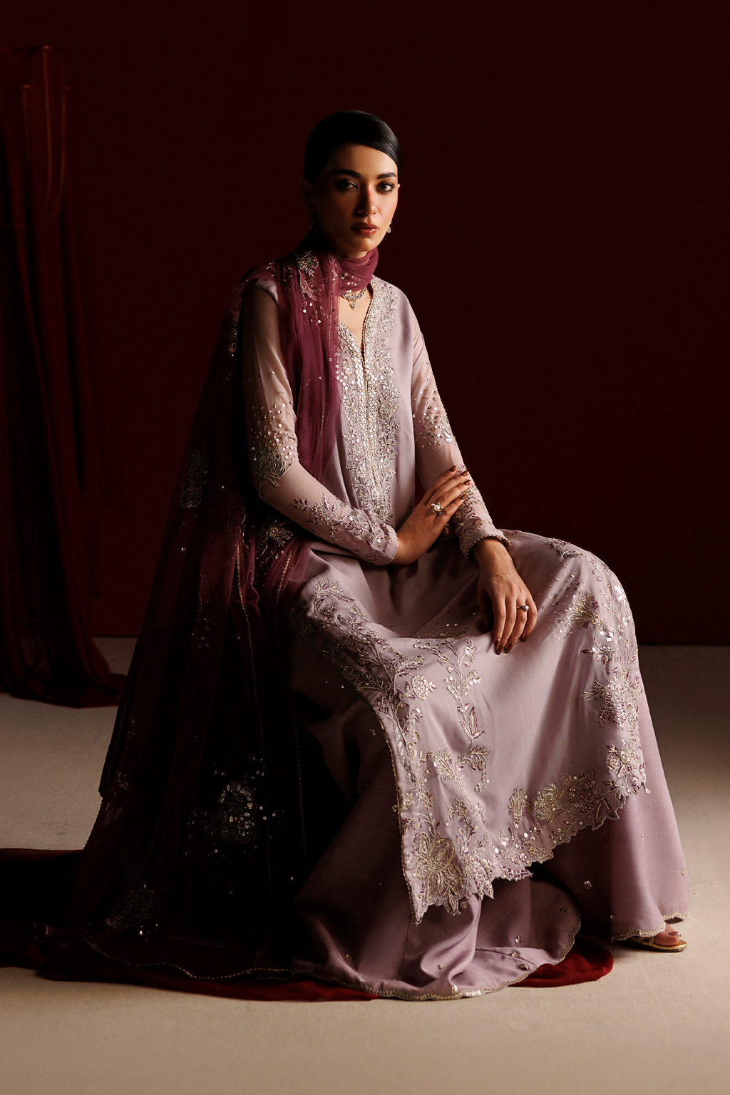 Iznik - Cc-110 Embroidered Chiffon