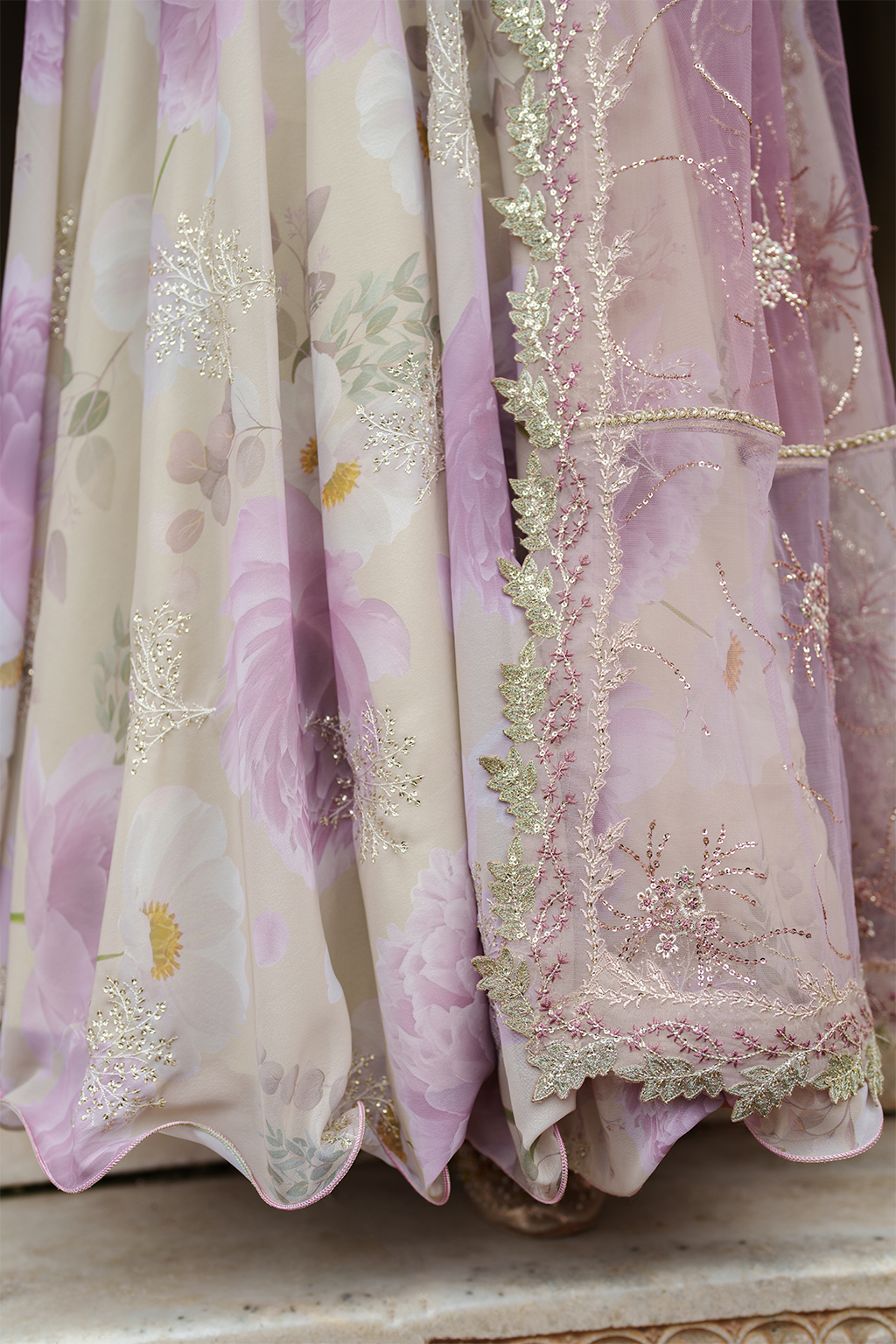 Iznik - Ue-546 Embroidered Chiffon