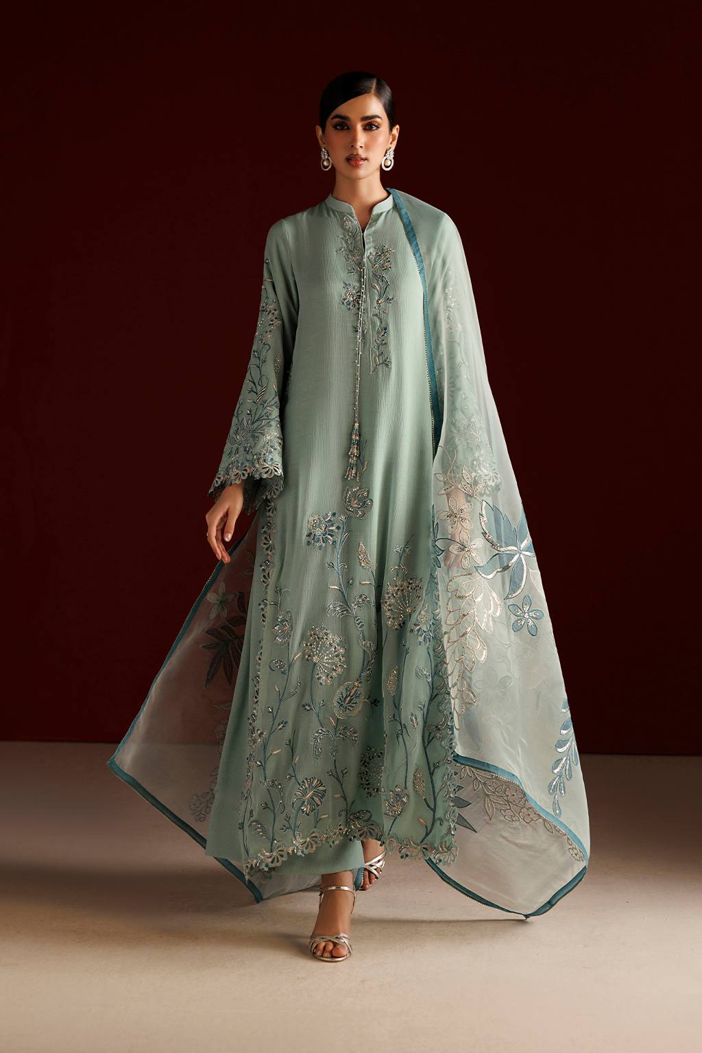 Iznik - Cc-112 Embroidered Chiffon