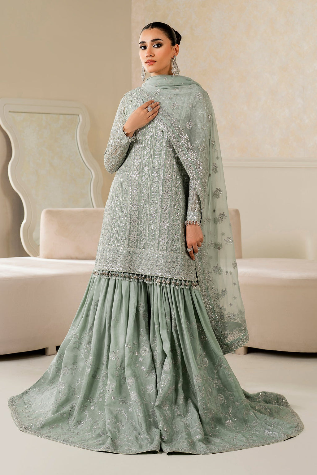 Baroque - Embroidered Chiffon UF-4160