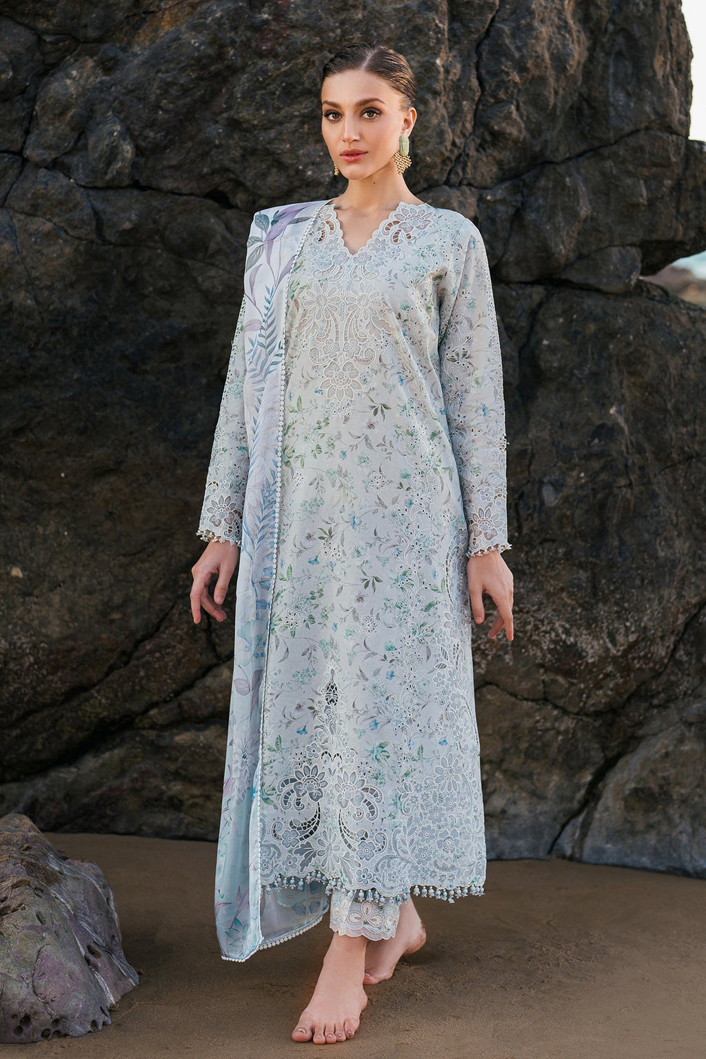 Baroque - Embroidered PRinted Lawn UF-4129