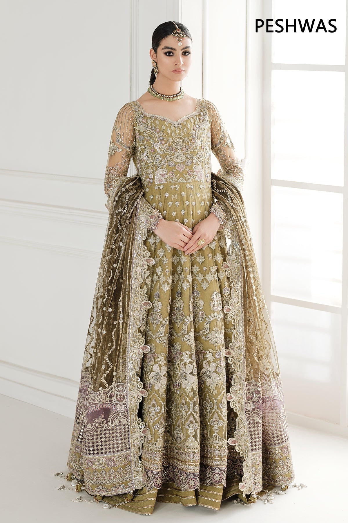 Baroque - Embroidered Net Ch10-02 Stitched