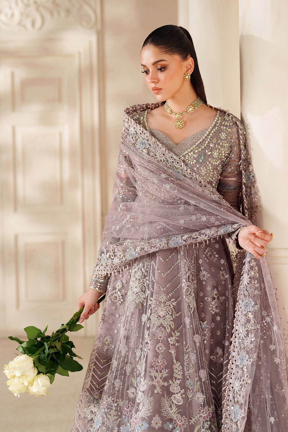 Baroque - Embroidered Net Ch14-04 Unstitched