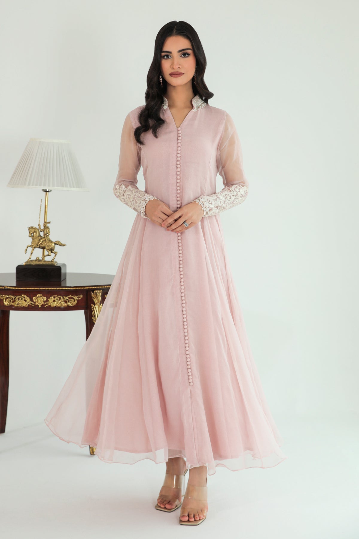 Baroque - Embroidered Chiffon Frock PR-685