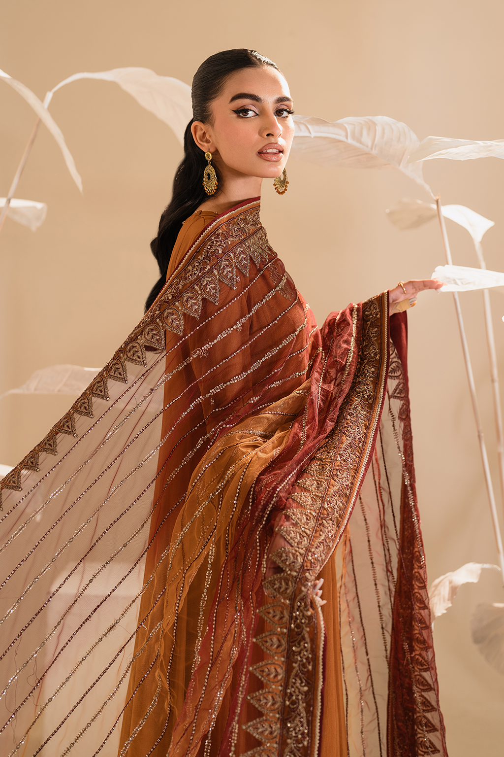 Iznik - Ip-285 Embroidered Chiffon