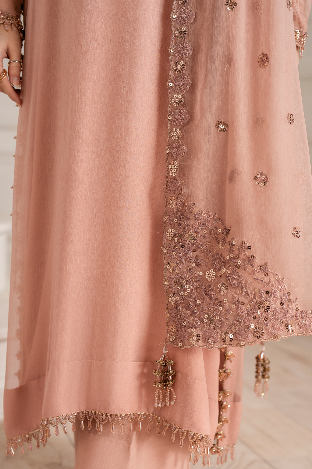 Iznik - Ue-479 Embroidered Chiffon