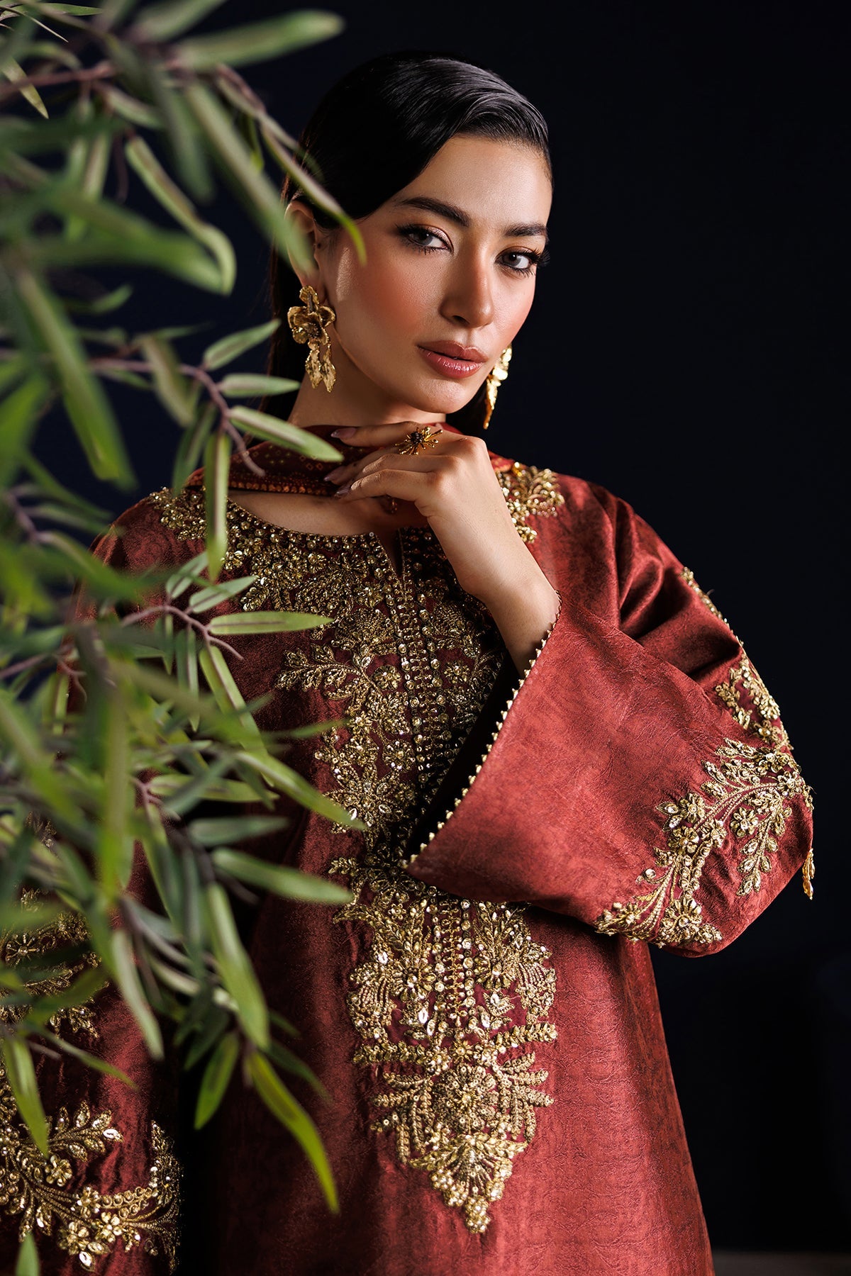 Baroque - Embroidered Sheesha Silk PR-1313