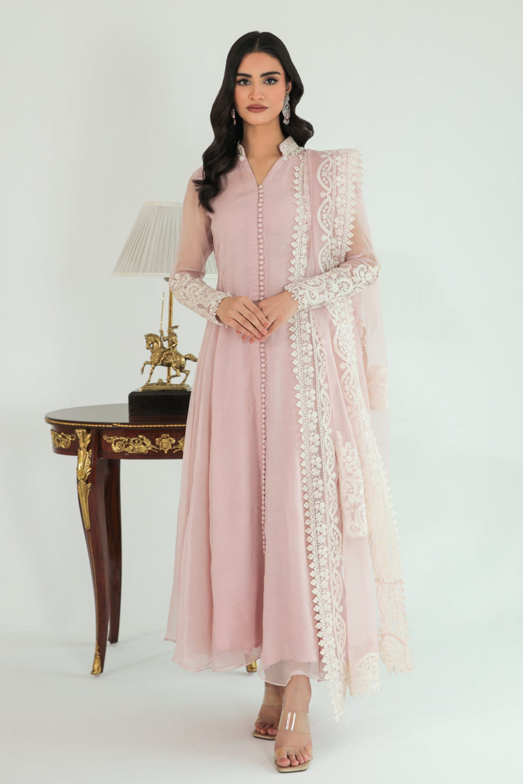 Baroque - Embroidered Chiffon Frock PR-685