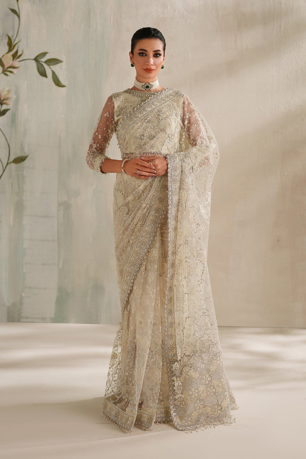 Baroque - Embroidered Net UF-4372
