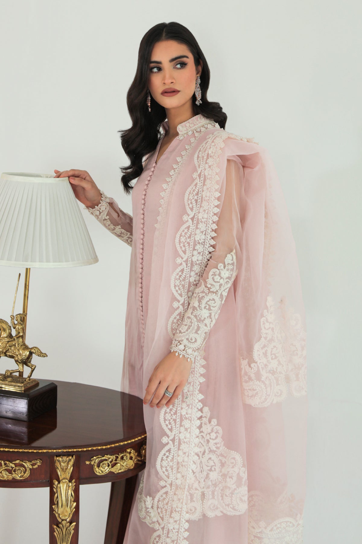 Baroque - Embroidered Chiffon Frock PR-685
