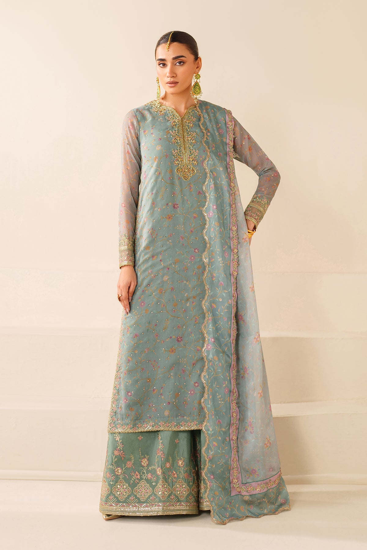 Baroque - Embroidered Chiffon UF-4278