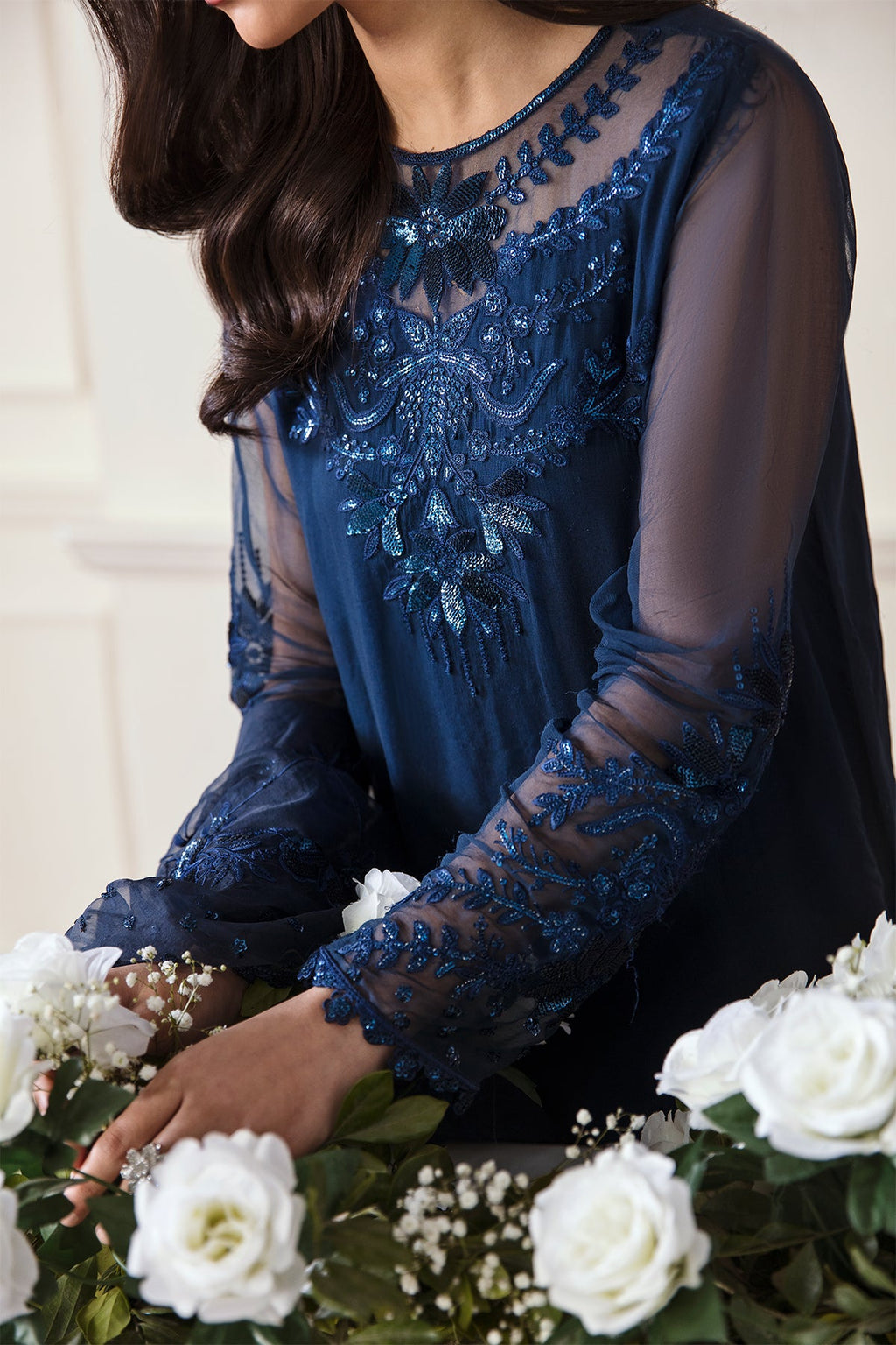 Baroque - Embroidered Chiffon UF-292