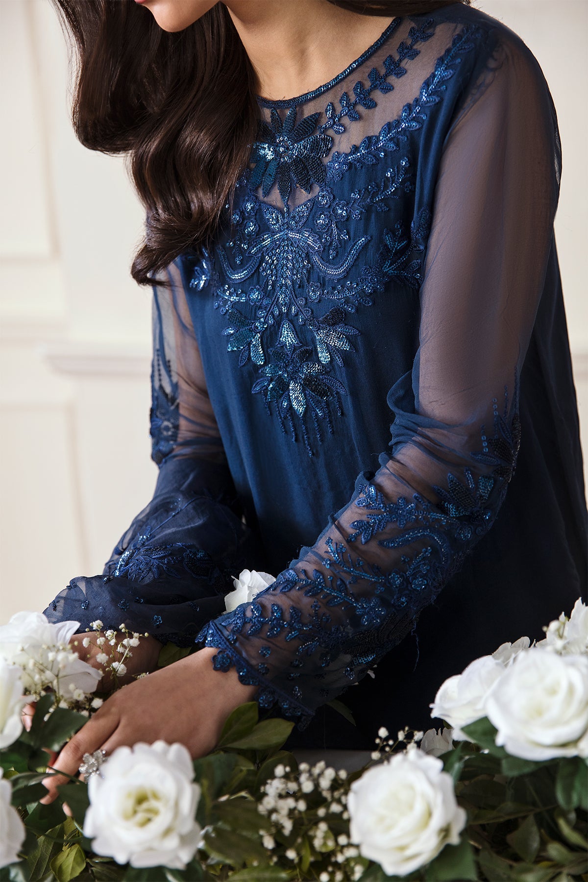 Baroque - Embroidered Chiffon UF-292