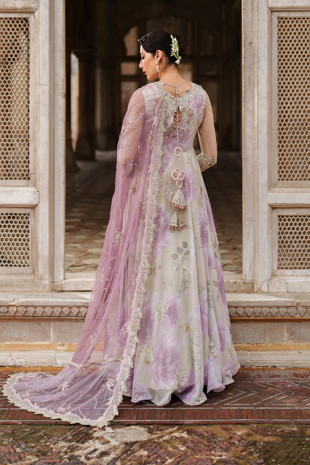Iznik - Ue-546 Embroidered Chiffon