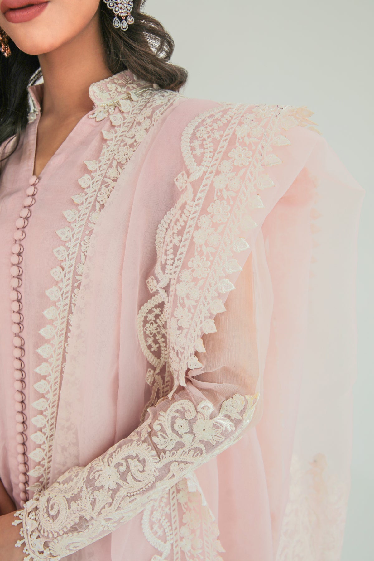 Baroque - Embroidered Chiffon Frock PR-685