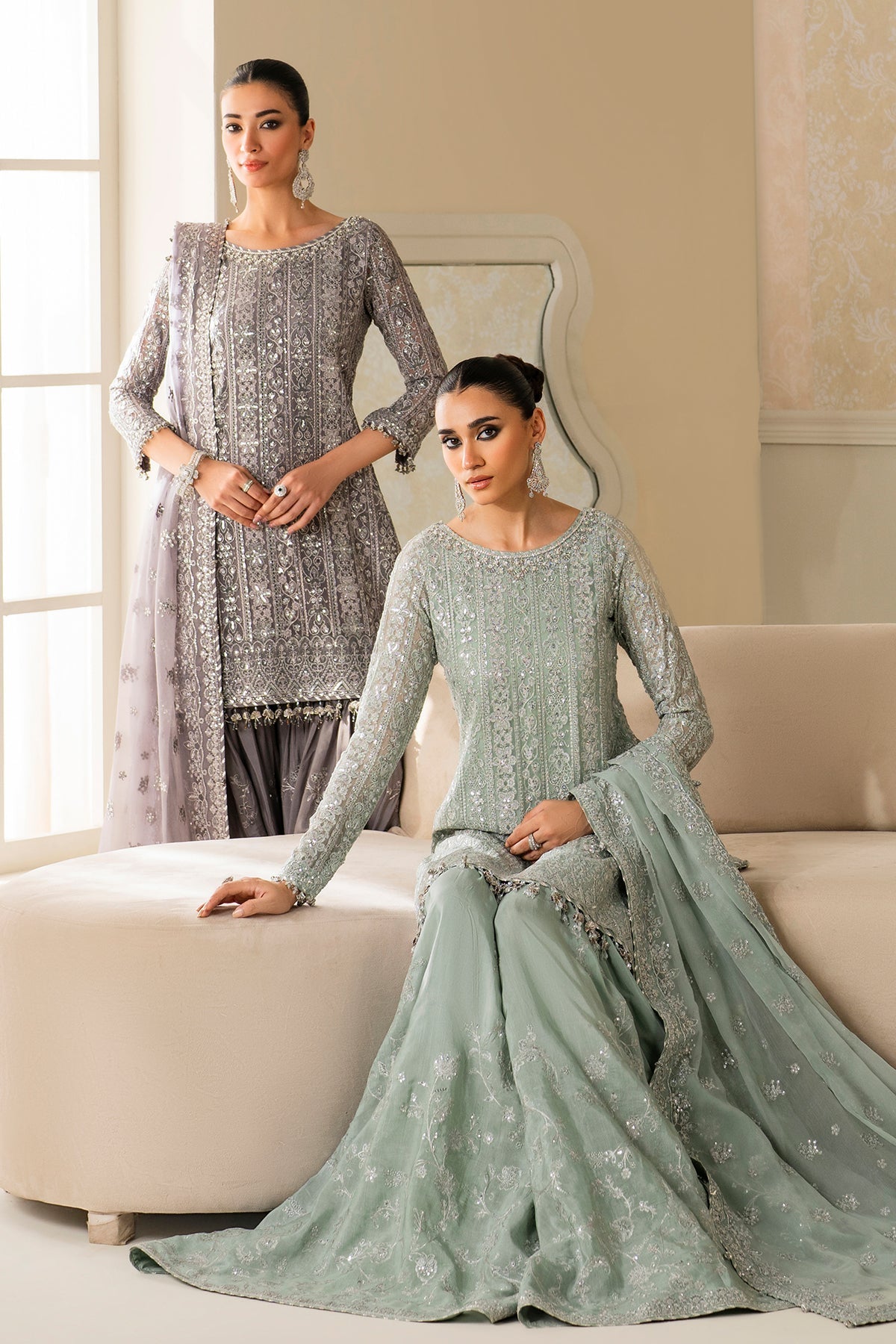 Baroque - Embroidered Chiffon UF-4161