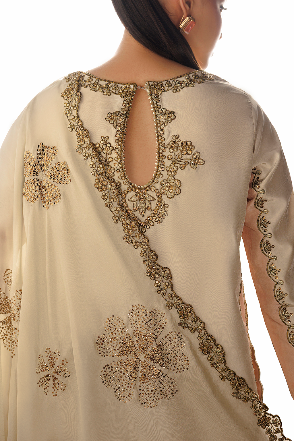 Iznik - Ue-735 Embroidered Ramen Silk