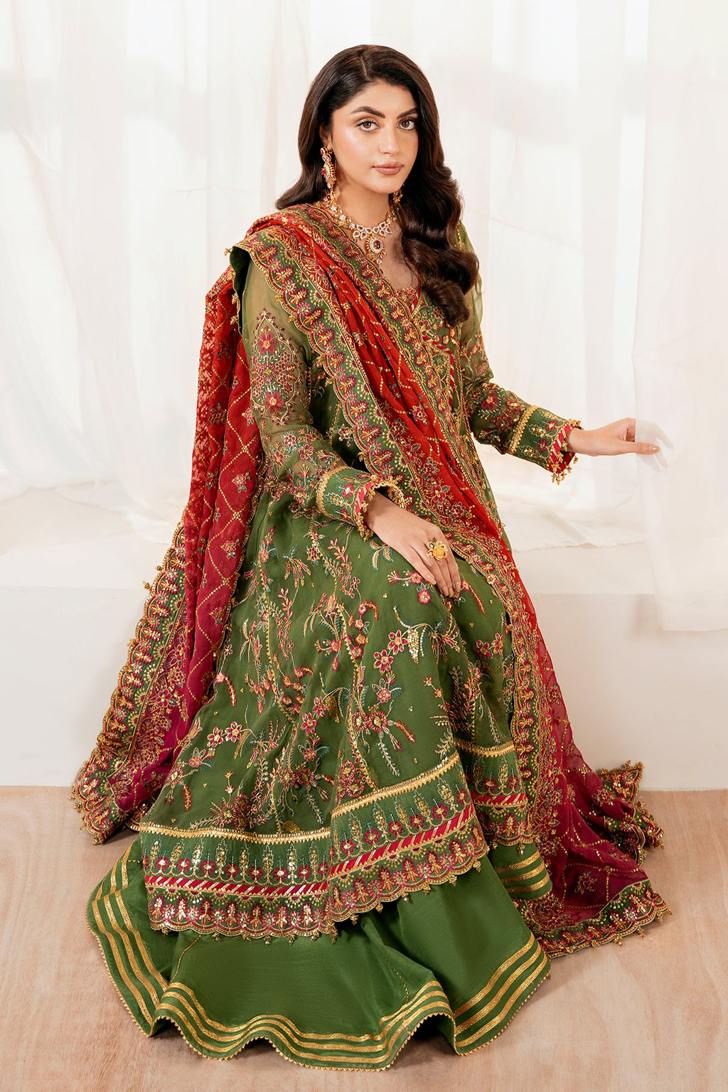 Baroque - Embroidered Chiffon UF-4037